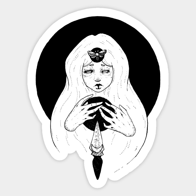 Athame Sticker by seraillustration